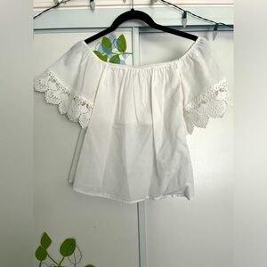Express Cotton Summer Cotton & Linen With Lace Top